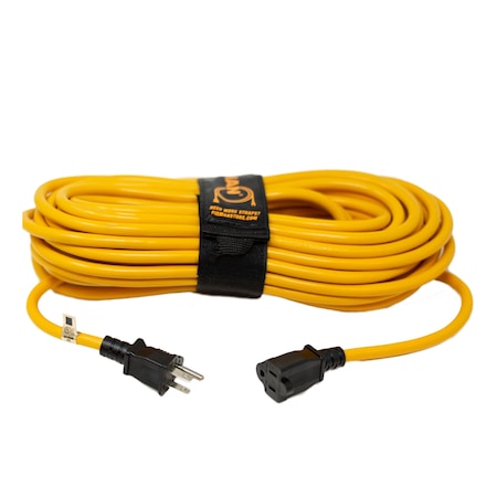 Firman Medium Duty 50' 5-15P to 5-15R Generator Utility Power Cord With Storage Strap 2010